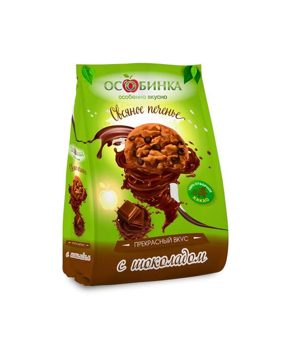 Упаковка Печенье овсяное - аренда торгового знака Особинка